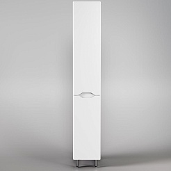 Style Line Шкаф пенал Марелла 30 L Люкс Plus антискрейтч с б/к белый матовый – фотография-2